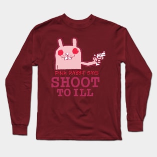 pink rabbit gorillaz Long Sleeve T-Shirt